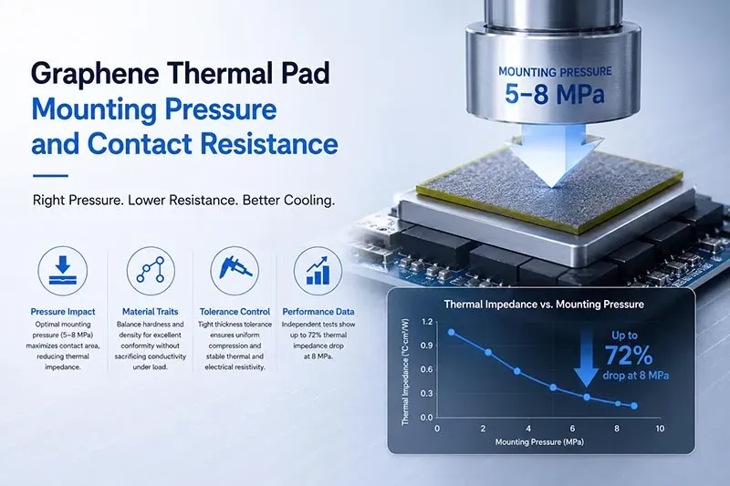 Graphene Thermal Pad Mounting Pressure and Contact Resistance